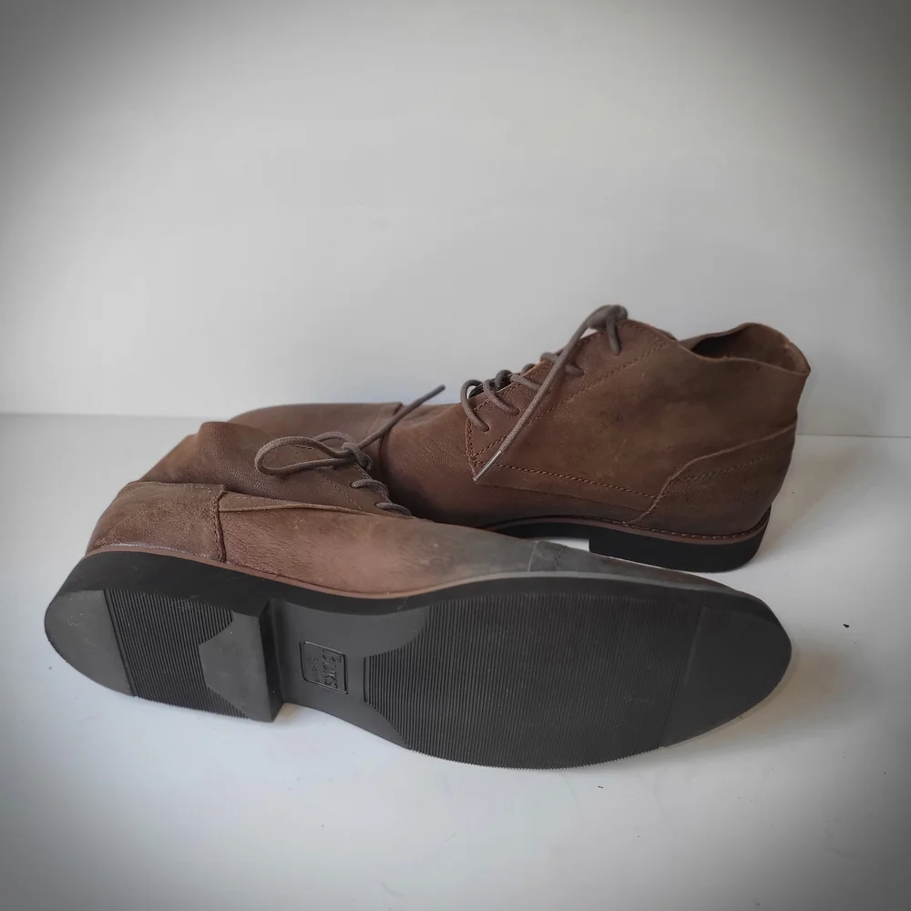 Walkover Brown Leather Chukka Boots for Men